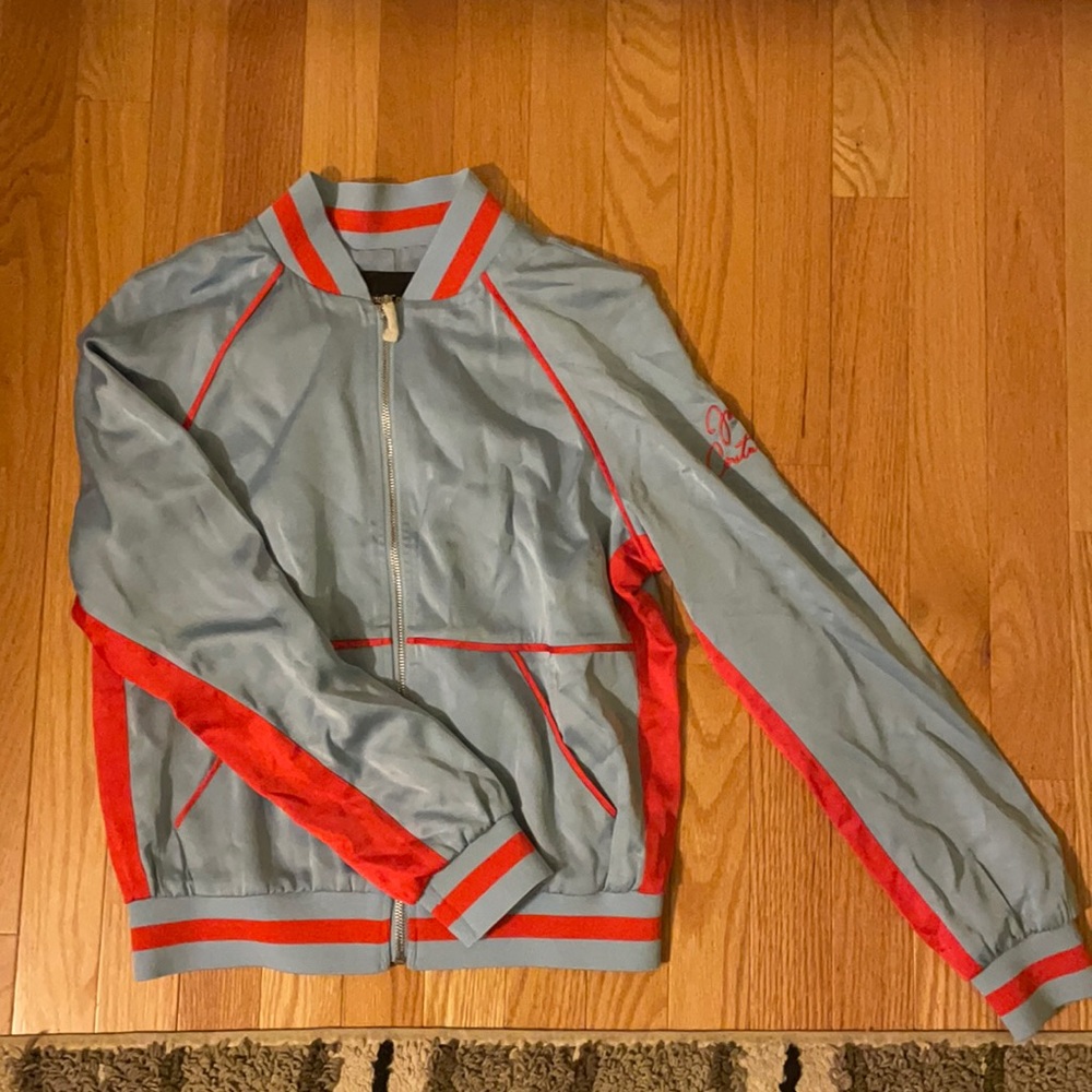 Juicy Couture Satin bomber jacket blue chill XS - new with tag